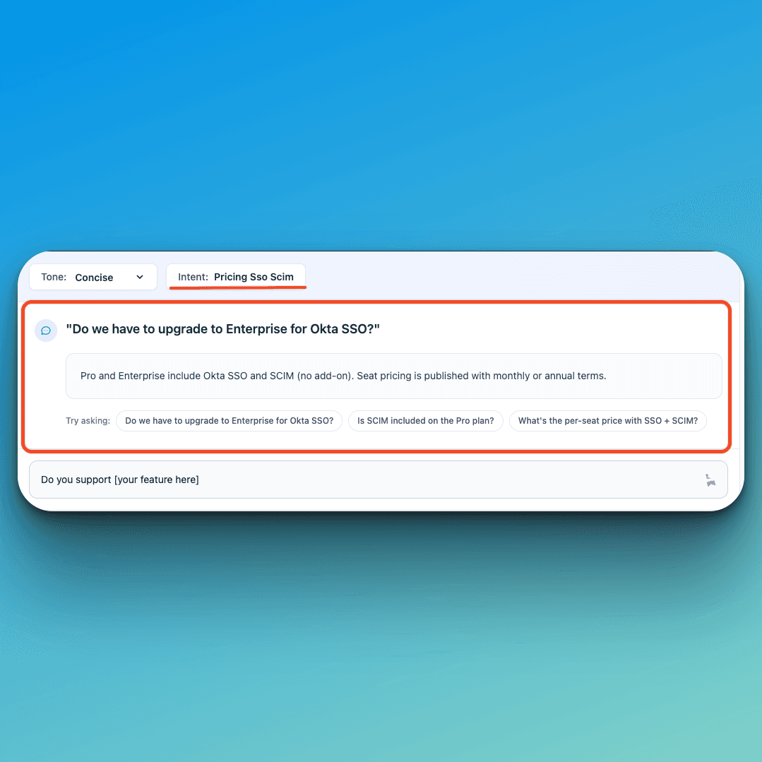 Sandbox preview of the answer before publishing